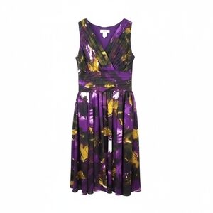 Spiegel Size 2 Sleeveless Swing Dress Purple